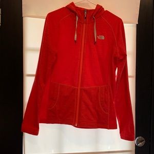 Women’s hooded Zip Up North Face Sweatshirt
